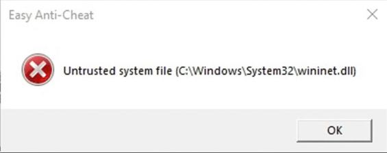 Easy Anti-Cheatの Untrusted System Fileエラーの対処法 | Kobe Wing