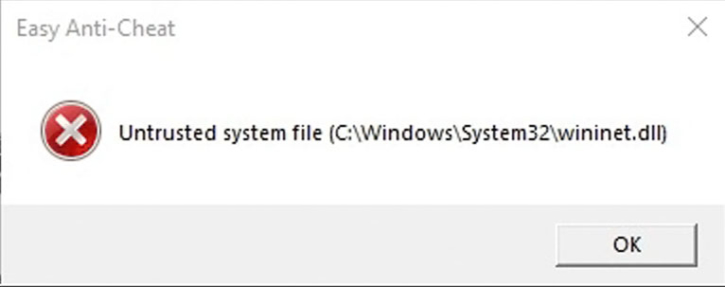 Easy Anti-Cheatの Untrusted system fileエラーの対処法 | Kobe Wing